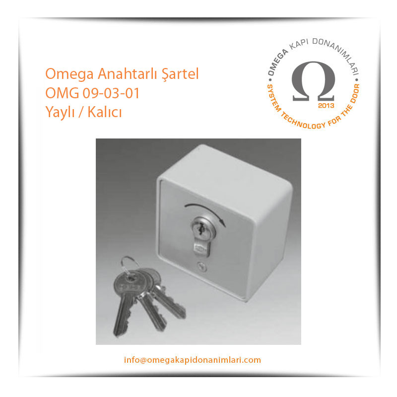 Omega Anahtarlı Şartel OMG 09-03-01 Yaylı / Kalıcı