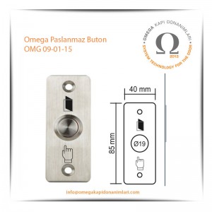 Omega Paslanmaz Buton OMG 09-01-15